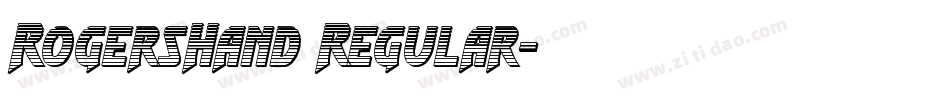RogersHand Regular字体转换
